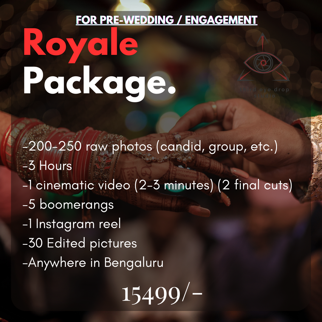 For Pre-weddings and Engagements